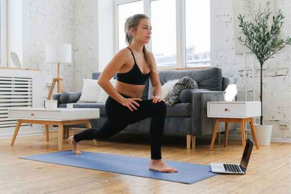 Woman exercising confidently after femiwand treatment Billingshurst