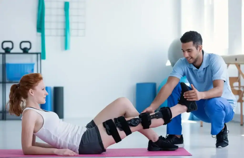 Debunking Meal Timing Myths: The Truth About Muscle Recovery 1 Woman having treatment to help muscle recovery Billingshurst after an injury